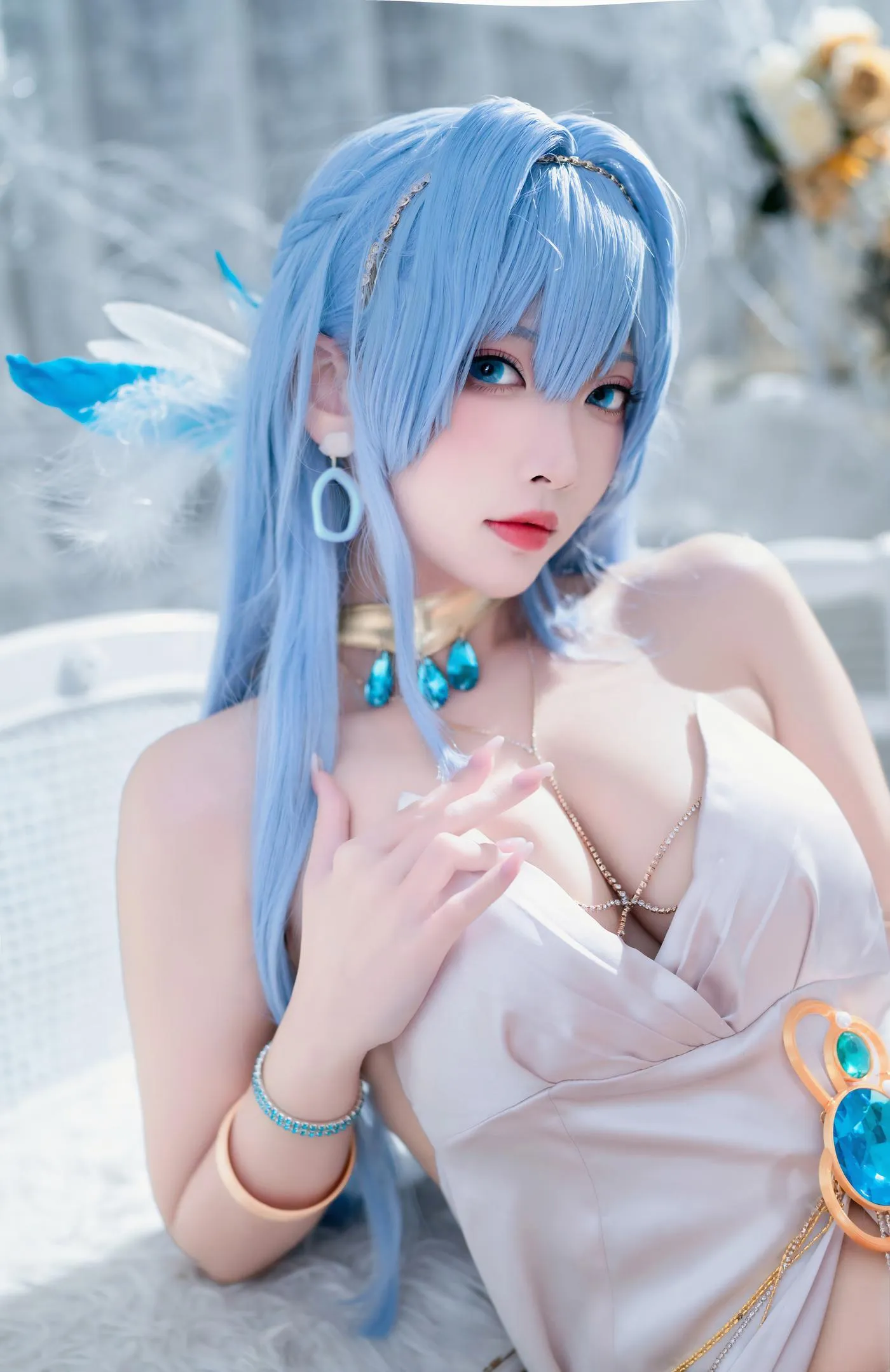 宮本桜 – NO.12 Nikke胜利女神 海伦娜礼服 [19P]插图7